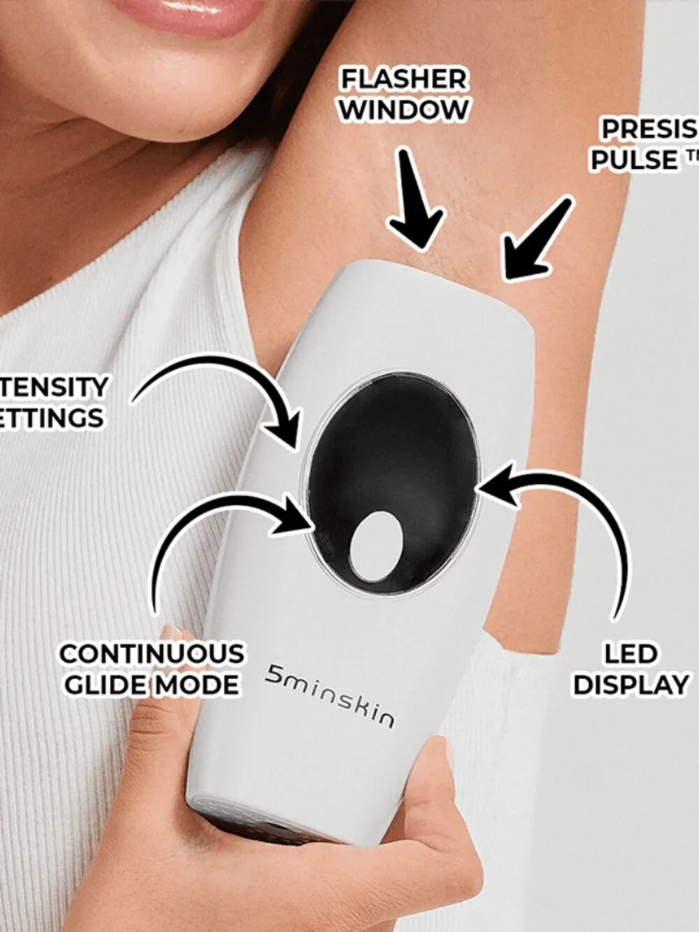 Sculpt 2.0 Painless IPL Chemical Free Full Body Permanent Hair Removal Device